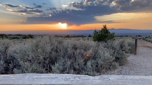 Time lapse video of sunset outside of Taos New Mexico